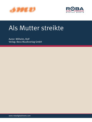 cover image of Als Mutter Streikte